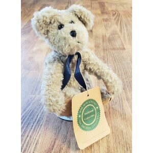 Boyds Bears Archive Collection Tan Bear 7 inch , Jointed, Vintage NWT